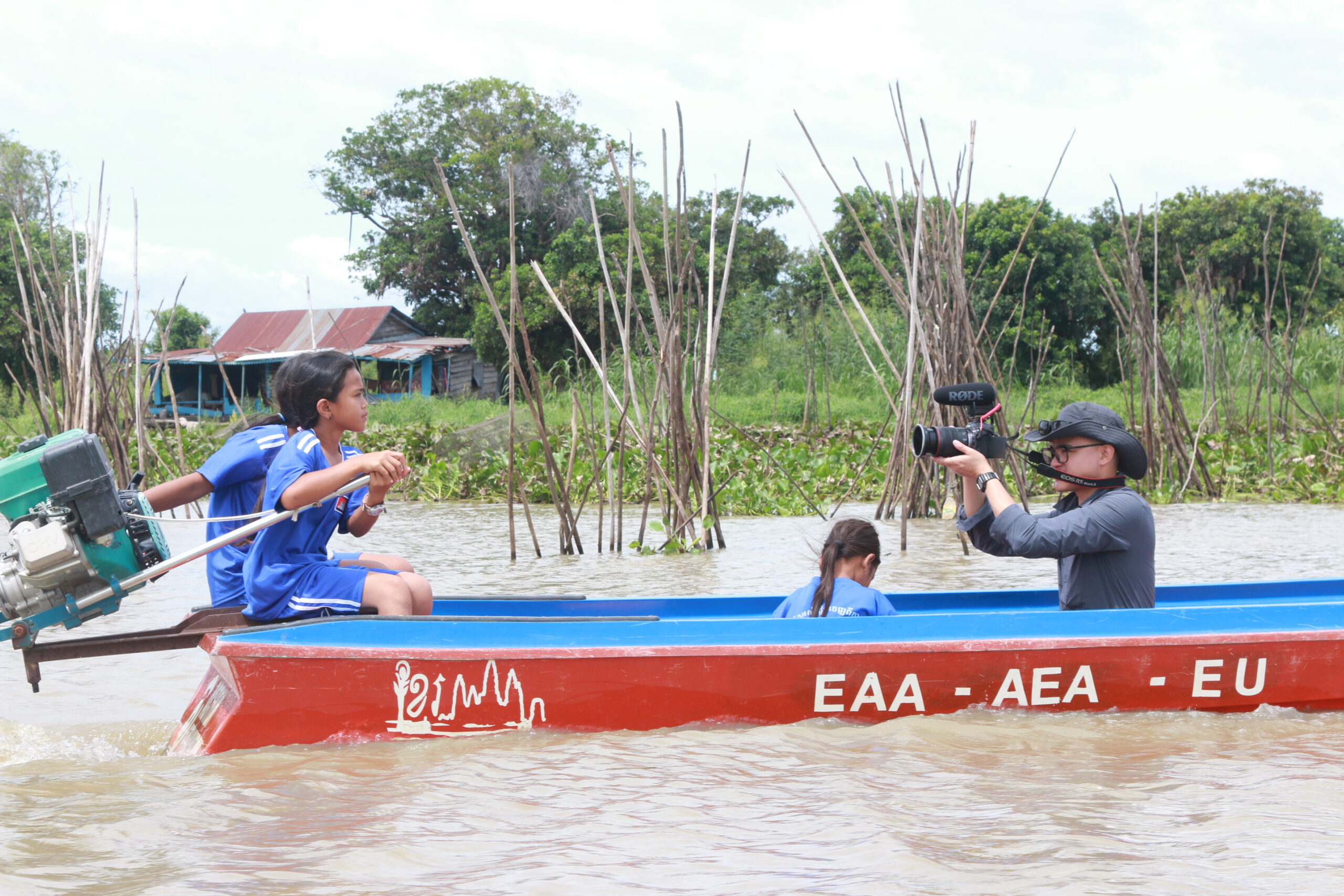 Associated Press photojournalists documented a day in the lives of children attending school in Cambodia’s floating communities—from travelling by school boat and taking part in classroom activities to returning home across the Tonle Sap Lake.